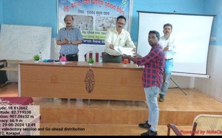 କୋରାପୁଟ ଜିଲ୍ଲାରେ ବ୍ରୟଲର କୁକୁଡ଼ା ପାଳନ ସମ୍ପର୍କରେ ଚାଷୀଙ୍କୁ ତାଲିମ ପ୍ରଦାନ କରାଯାଇଛି ।