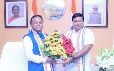 ଲୋକସେବା ଭବନ ଠାରେ କେନ୍ଦ୍ର ଶିକ୍ଷା ଏବଂ ଉତ୍ତର ପୂର୍ବାଞ୍ଚଳ ବିକାଶ ରାଷ୍ଟ୍ରମନ୍ତ୍ରୀ @DrSukantaBJP ଙ୍କ ସହ ଓଡ଼ିଶାର ବିକାଶ ସମ୍ବନ୍ଧିତ ବିଭିନ୍ନ ଗୁରୁତ୍ୱପୂର୍ଣ୍ଣ ବିଷୟ